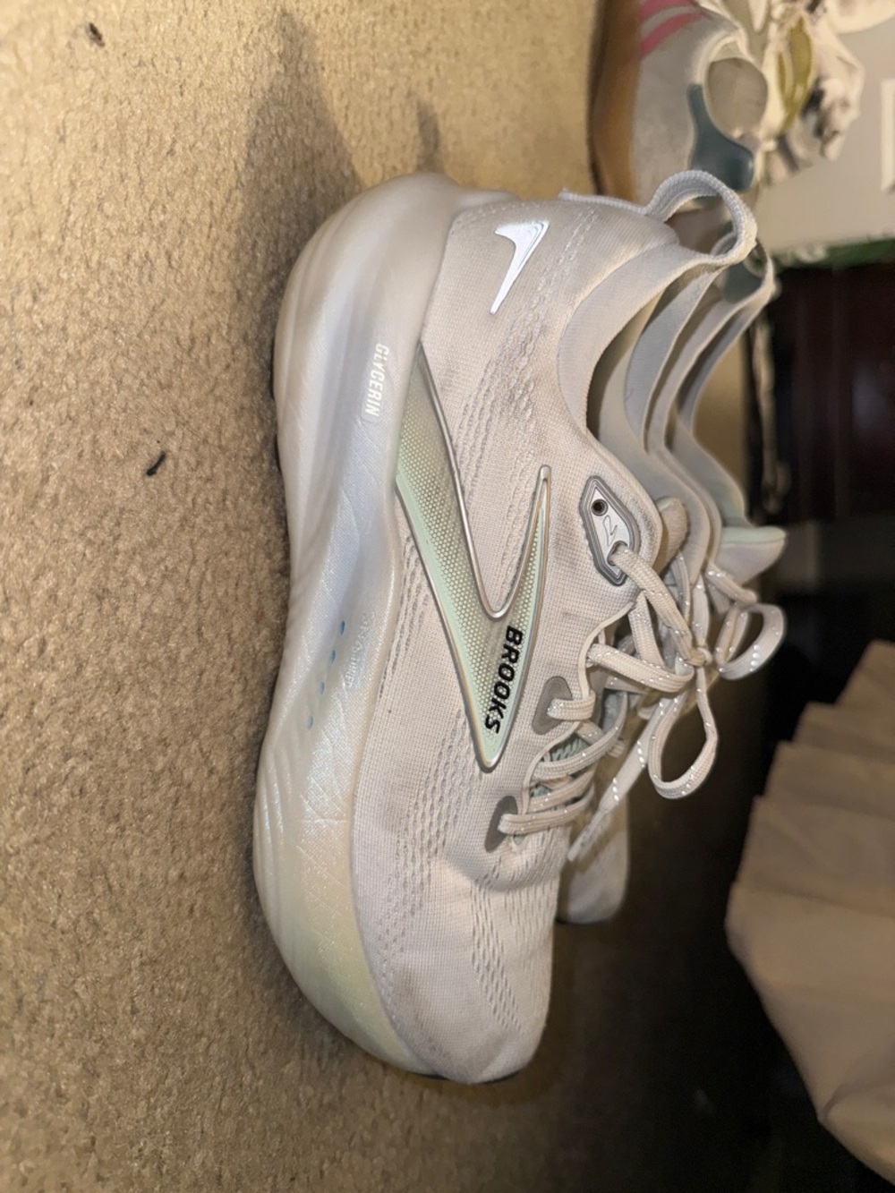 Brooks Women's White Iridescent Running Shoes